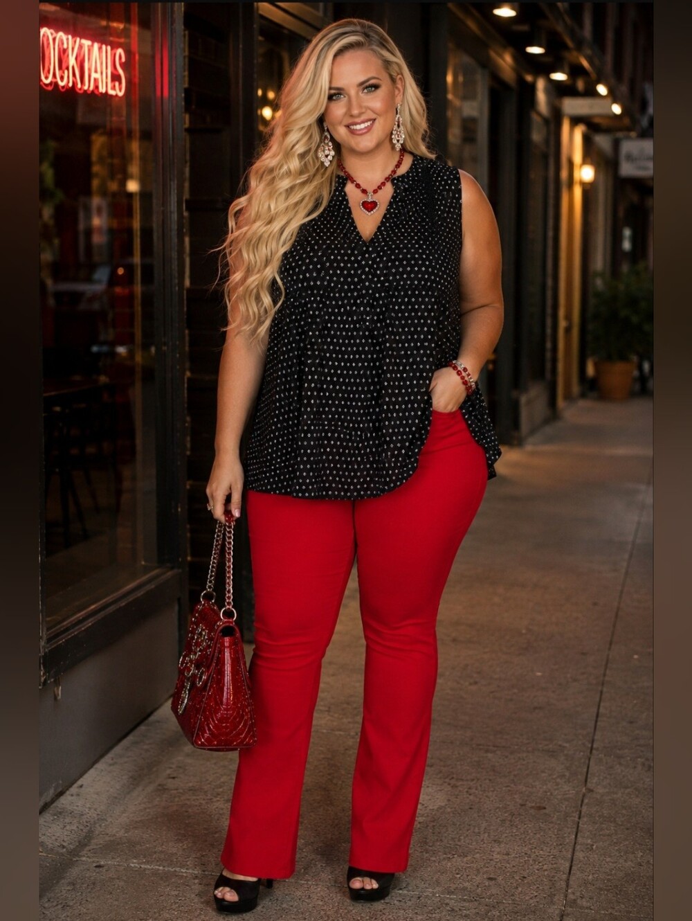 Torrid Size 3 Black & White Sleeveless Lace Trim Blouse Plus Size; Light & Airy